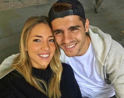 alvaro morata and his wife.